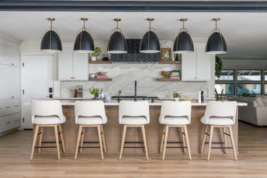 Inspiration for a transitional kitchen remodel in Orange County