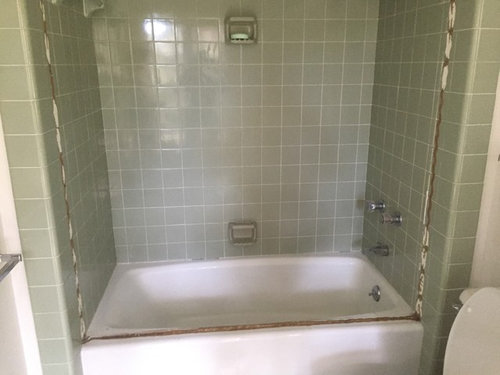 Repair Broken Tile And Glue Residue, Remove Bathtub Shower Doors