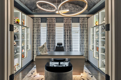 Trendy home office photo in Dallas