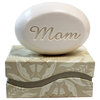 Personalized Scented Soap Bar Gift Set Engraved with Mom, Lemon Verbena