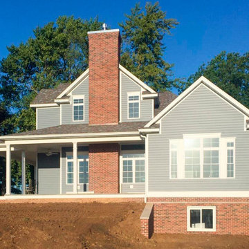Siding Installation - James Hardie Lap Siding in Evening Blue
