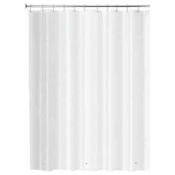 iDesign PEVA Shower Curtain Liner, 72"x72", Frost