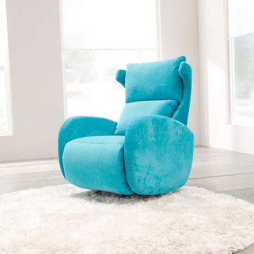 Kim Chair Swivel Power Recliner by Famaliving California