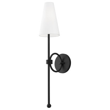 Troy Lighting B3691-TBK Magnus 1 Light Wall Sconce in Texture Black