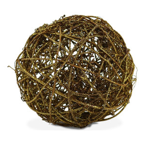 Decorative Balls Gold Contemporary Decorative Objects And
