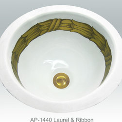 Hand Painted Undermounts by Atlantis Porcelain - Bathroom Sinks