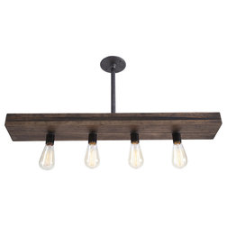 Rustic Kitchen Island Lighting by West Ninth Vintage
