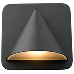 Z-Lite - Z-Lite 578BK-LED Obelisk - 6.25" 11W 1 LED Outdoor Wall Sconce - Illuminate a pathway or deck with this energy-effiObelisk 6.25" 11W 1  Black Sand-Blast Gla *UL: Suitable for wet locations Energy Star Qualified: n/a ADA Certified: n/a  *Number of Lights: Lamp: 1-*Wattage:11w G9-LED bulb(s) *Bulb Included:Yes *Bulb Type:G9-LED *Finish Type:Black