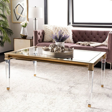 Modern Coffee Tables with Lucite Acrylic Legs