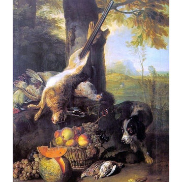 Alexandre-Francois Desportes Still Life With Dead Hare and Fruit Wall Decal