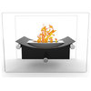 Moda Flame Arkon Ventless Tabletop Fire Bowl Pot Bio Ethanol Fireplace, Black