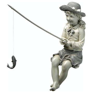 Nellies Big Catch Fisherwoman Statue