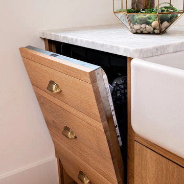 Character White Oak Hardwood Flooring, Kitchen
