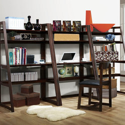 Olson Contemporary Dark Chocolate Multi-Functional Home Office Set - Home Office Accessories