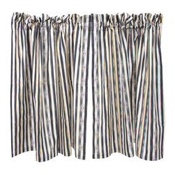 Courtly Stripe Caf&eacute; Curtains | MacKenzie-Childs - Curtains