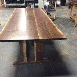 Solid Walnut Live Edge Dining Table - Dining Tables