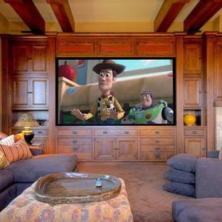 Inspiration for a timeless home theater remodel in San Luis Obispo