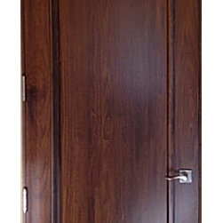 Tuscany Style Doors - Solid Wood Round Top Walnut Door - Interior Doors