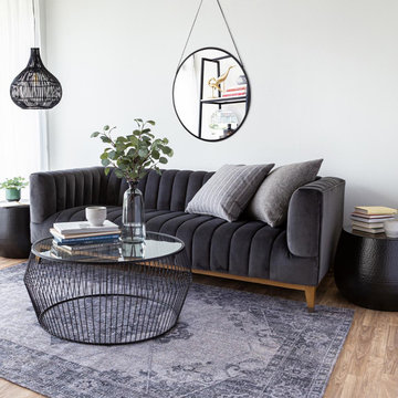 Elliot Condo Sofa – Smoke Grey