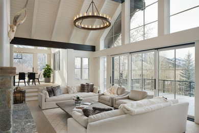 Minimalist living room photo in Other