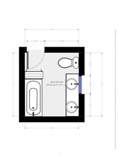 7 x7 bathroom layout