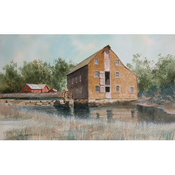 James Feriola, Old Sawmill, Watercolor Painting