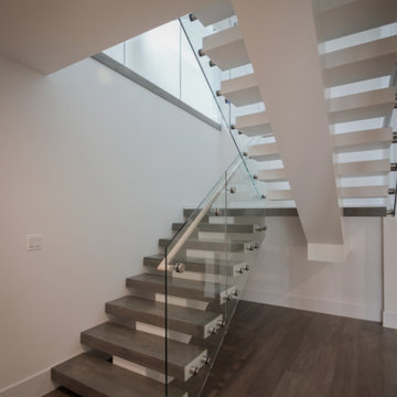 Project #80 | Mono-Beam Staircase with Glass Panels