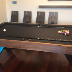 Mantis Pool in Walnut/Turquoise - Game Tables