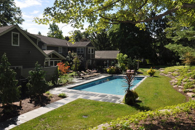 Example of a trendy pool design in Cleveland