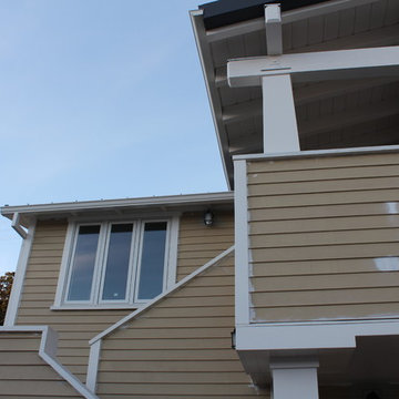 Venice Beach 5 inch K-style Gutters,Smooth Downspouts