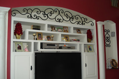 Example of a classic family room design in Cleveland