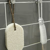 TileWare Promessa Tee Hook With PermaTile Contemporary for Bathroom Shower, Brushed Steel