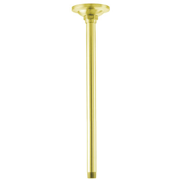 Showerscape 10" Raindrop Shower Arm, Polished Brass