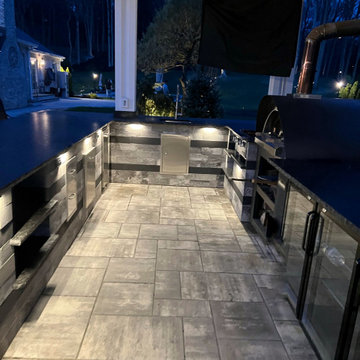 Outdoor Kitchen - Patio - Cambridge Pavers, Muttontown, NY 11545