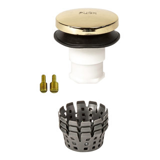 TubSTRAIN ToeTouch Bathtub Drain Stopper With Fittings and Haircatcher - Tub  And Shower Parts - by PF WaterWorks