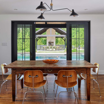 Dining Room with Pool View