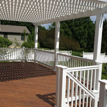 Deck, Pergola and Patio with Fire Pit in Troy, OH