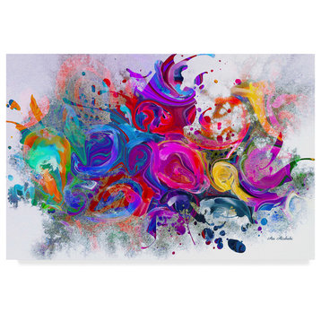 "Dark Color Explosion" by Ata Alishahi, Canvas Art, 30"x47"