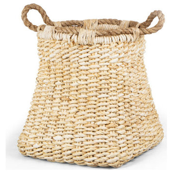 Natural Abaca Basket With Handle | dBodhi Gamalama, Large