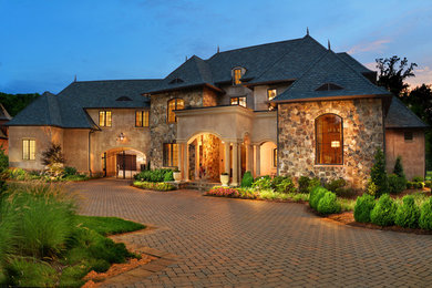 Inspiration for a mediterranean exterior home remodel in Charlotte