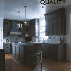 Custom Grey Cabinets - Products