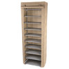 Gold Sparrow 10 Tier Shoe Rack, Beige