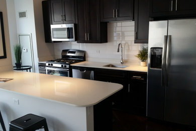 Inspiration for a transitional kitchen remodel in Chicago