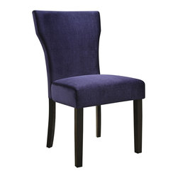 Home Meridian - Ainsley Plum Velvet Upholstered Side Chair - Bar Stools And Counter Stools