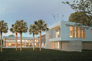 Diseño de diseño residencial moderno grande