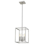 Acclaim Lighting - Acclaim Cobar 4-Light Pendant, Satin Nickel - Never underestimate simplicity! Cobar features a clean, open-air cage frame. This unobtrusive design will tie the look and style of a space together.