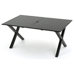 Transitional Outdoor Dining Tables by GDFStudio