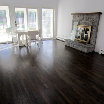 SAG HARBOR - HOME REMODEL! JACOBEAN/EBONY STAIN + BONA MEGA