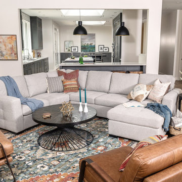 Comfortable, Contemporary, and Configurable Krisha Sleeper Chaise Sectional