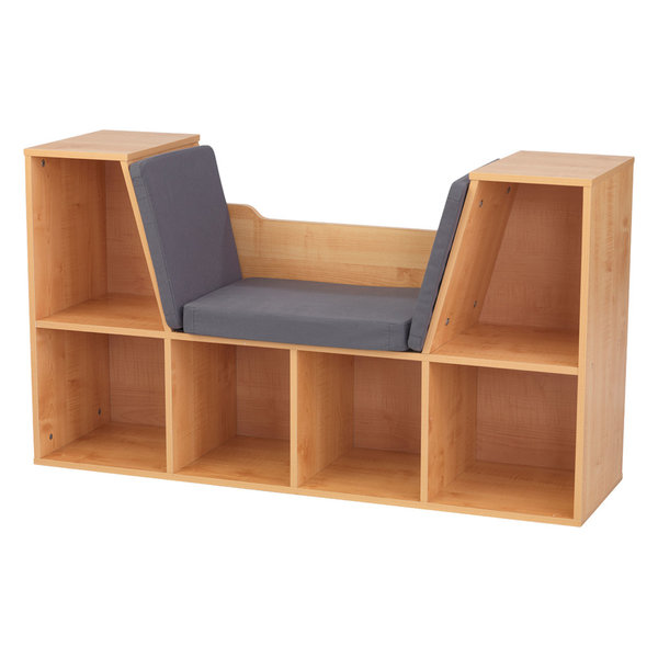 KidKraft Bookcase With Reading Nook, Natural